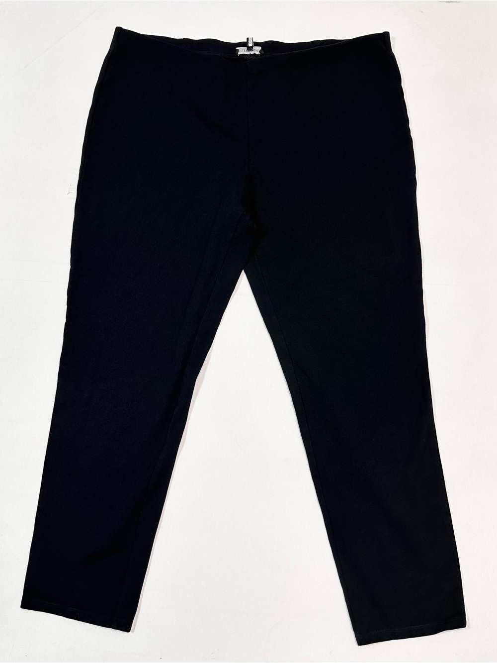 Eileen Fisher Black Italian Fabric Pull On Leggings Slim Fit Pants XL